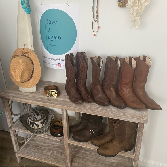 Cowboy Western Boots Brown - Picture 3 of 8